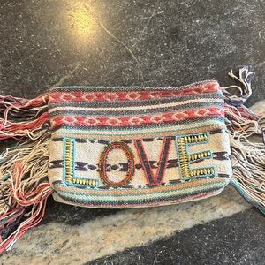 Colorful Woven Clutch Bag